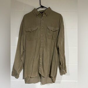 Courdory style button front shirt large